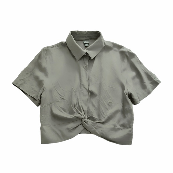 wild fable Tops - Button Down Crop Top